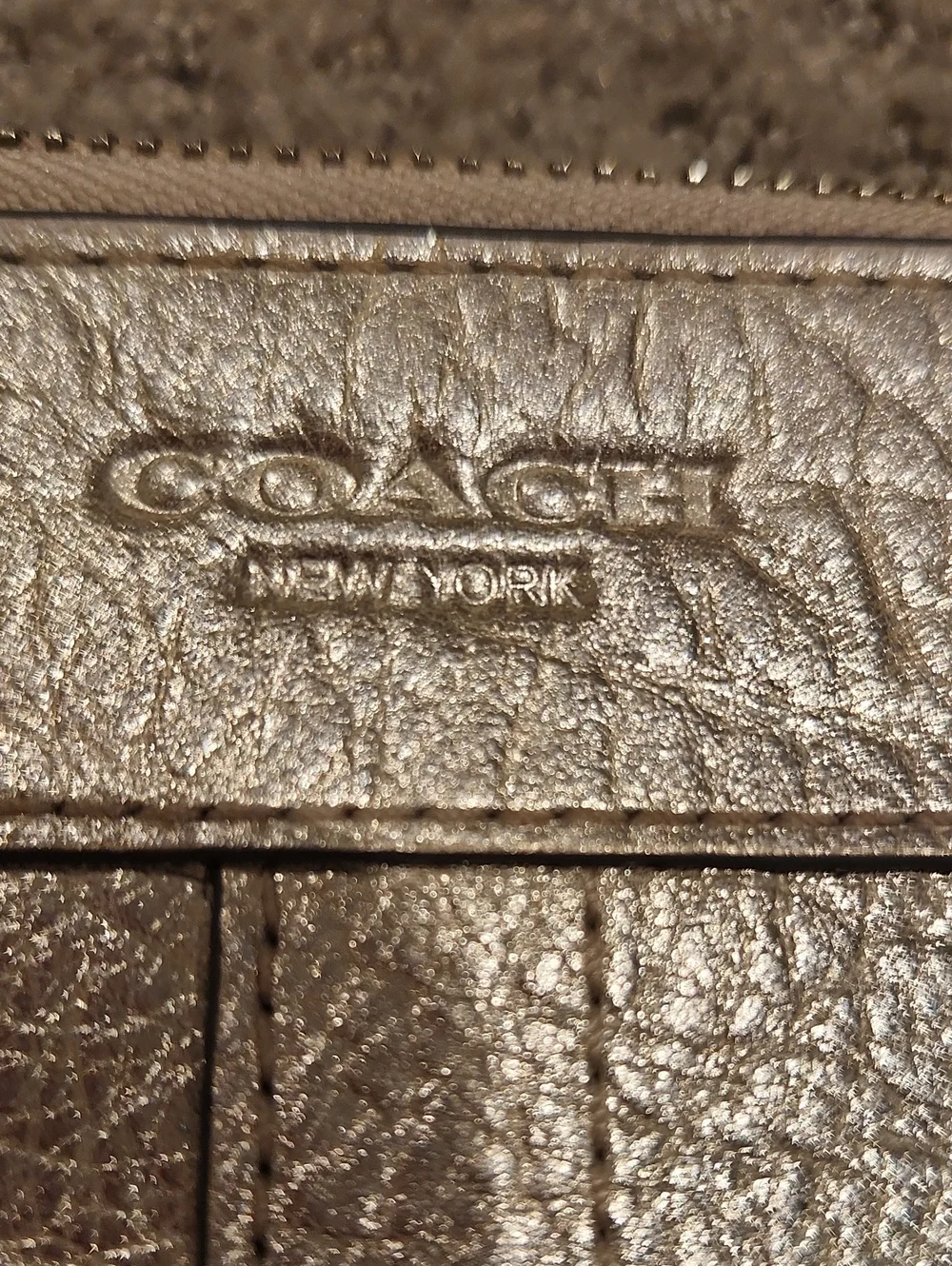 Coach Metallic Zip-Around Travel Organizer - Ipad